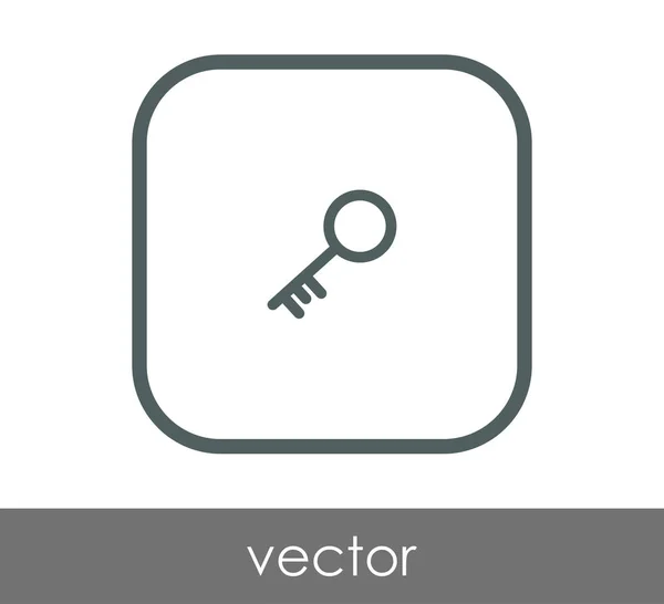 Icono Llave Inicio Vector Ilustración — Vector de stock