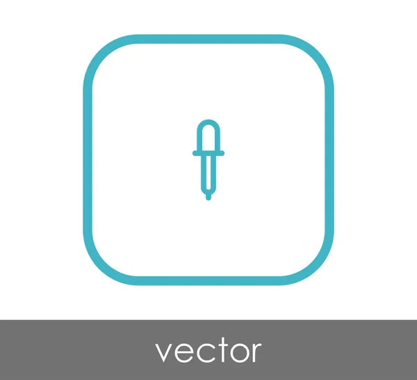 Pipette Symbol Vektor Illustration — Stockvektor