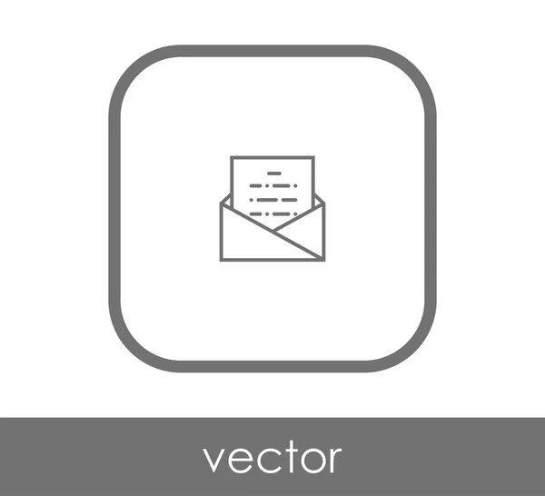 Ikon Amplop Untuk Desain Dan Aplikasi Web - Stok Vektor