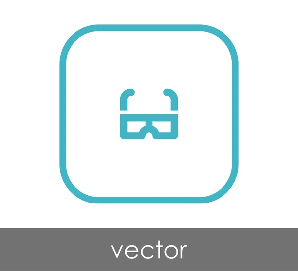 Brille Icon Vektor Illustration — Stockvektor