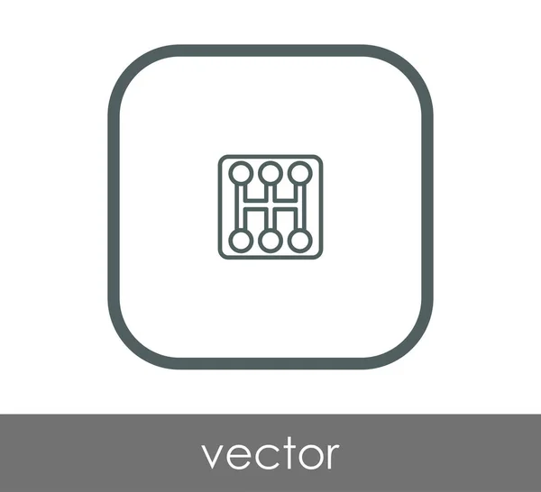 Vector illustration design of gearbox icon — Stock Vector