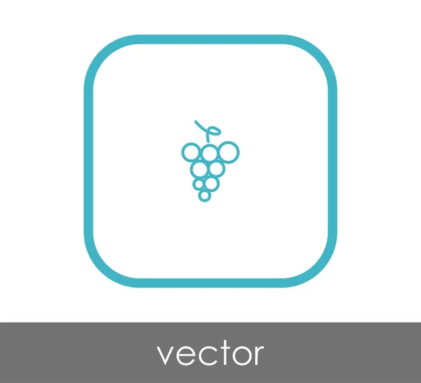 Vector Εικονογράφηση Σχεδιασμός σταφύλια εικονίδιο — Διανυσματικό Αρχείο