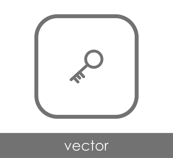 Huis Sleutelpictogram Vectorillustratie — Stockvector