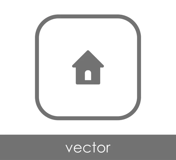 Home icona web — Vettoriale Stock