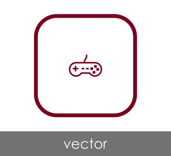 Joystick icône plate — Image vectorielle