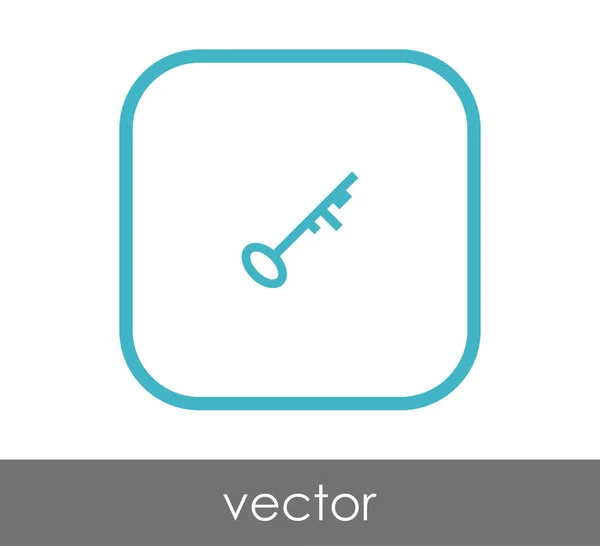 Icono Llave Inicio Vector Ilustración — Archivo Imágenes Vectoriales