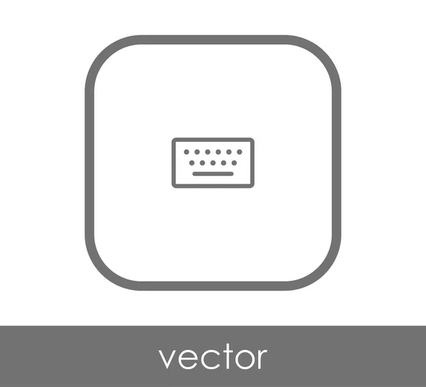 Square Keyboard Icon Vector Illustration — Stock Vector