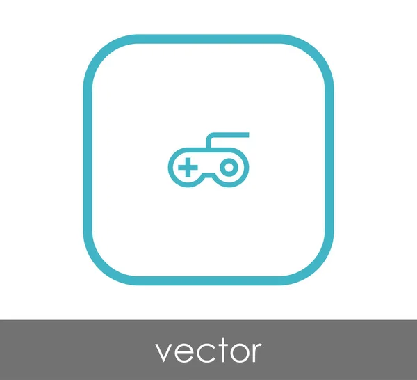 Joystick icono plano — Archivo Imágenes Vectoriales