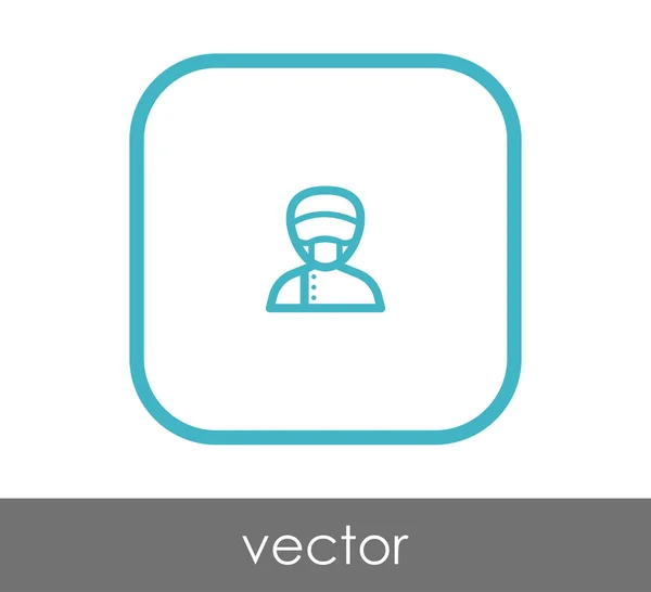 Doctor icono web — Vector de stock