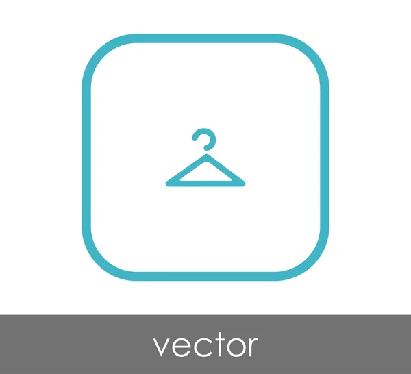 Percha icono plano — Vector de stock