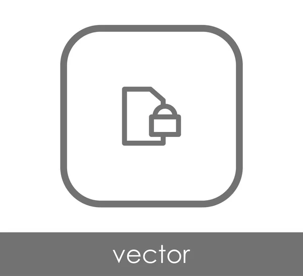 Documento web icono — Vector de stock