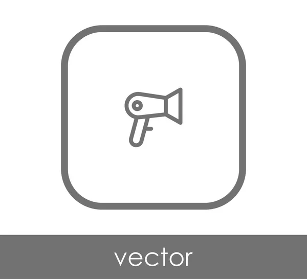 Ícone secador de cabelo — Vetor de Stock