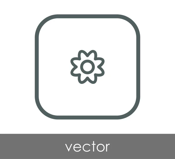 Icona web fiore — Vettoriale Stock