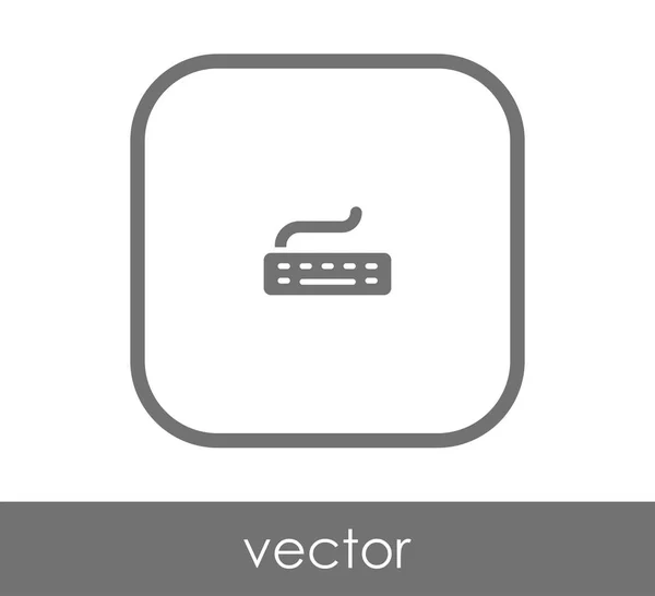 Quadratisches Tastatur Symbol Vektorillustration — Stockvektor