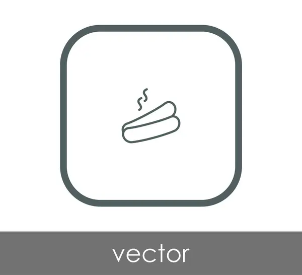 Значок хот-дога — стоковый вектор