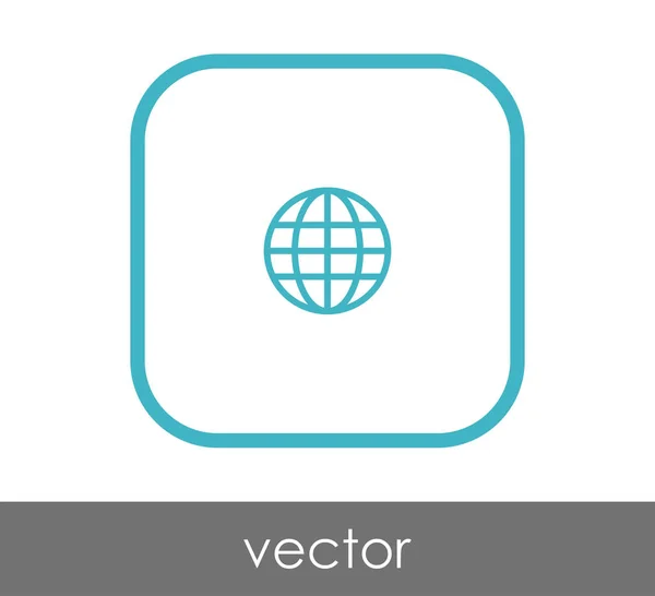 Vektor Illustration Design Des Globus Symbols — Stockvektor