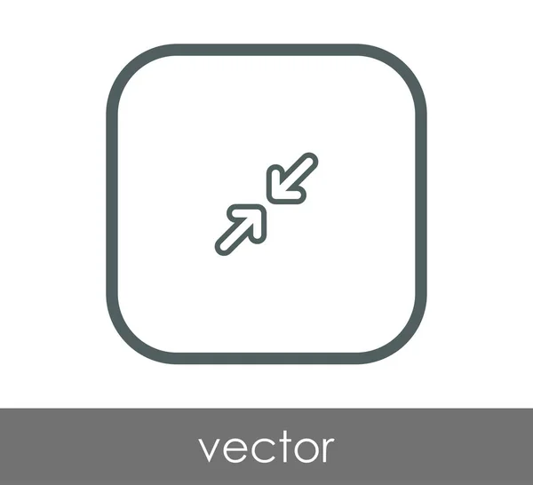 Fit nyíl ikonra — Stock Vector
