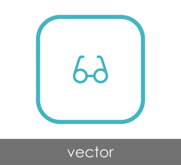 Anteojos Icono Vector Ilustración — Vector de stock