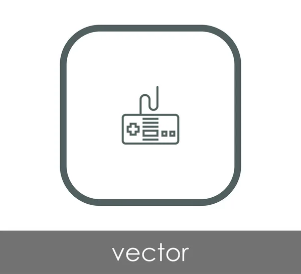 Juego joystick icono — Vector de stock