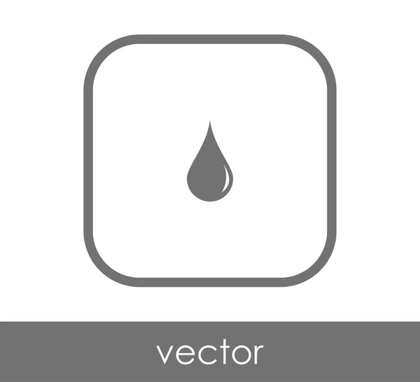 Desenho Ilustração Vetorial Ícone Gota — Vetor de Stock