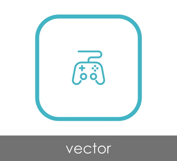 Joystick icono plano — Vector de stock