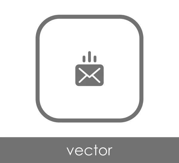 Icona email reddito — Vettoriale Stock