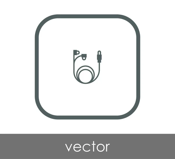 Diseño Ilustración Vectorial Auriculares Icono — Archivo Imágenes Vectoriales