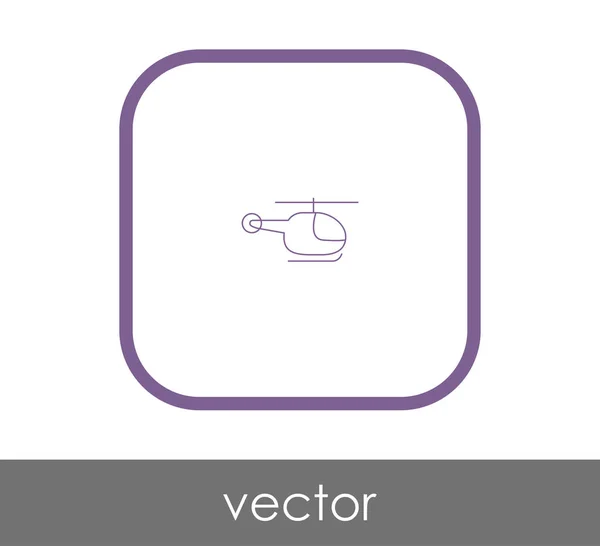 Icono web helicóptero — Vector de stock