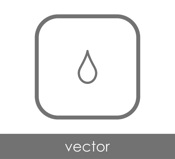 Desenho Ilustração Vetorial Ícone Gota — Vetor de Stock