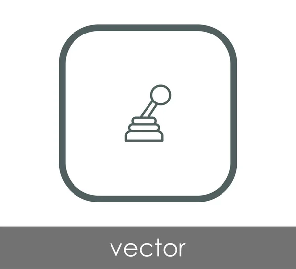Векторная иллюстрация иконки коробки передач — стоковый вектор