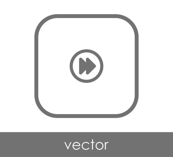 Icono Avance Rápido Para Diseño Web Aplicaciones — Vector de stock