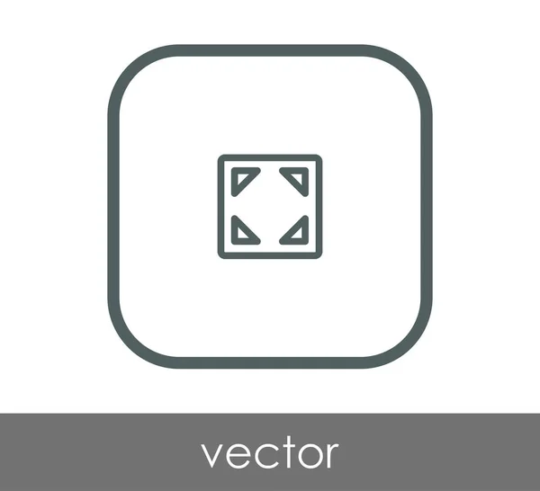 Symbol Zeichen Vektorillustration Erweitern — Stockvektor