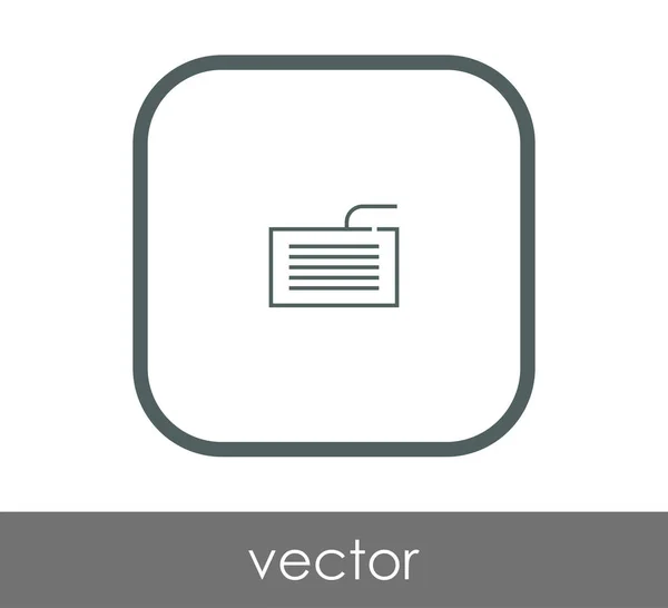 Icono Del Teclado Cuadrado Ilustración Vectorial — Archivo Imágenes Vectoriales