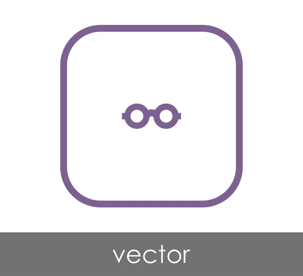 Brille Icon Vektor Illustration — Stockvektor