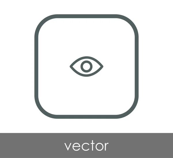 Icono Del Ojo Símbolo Ilustración Vectorial — Vector de stock