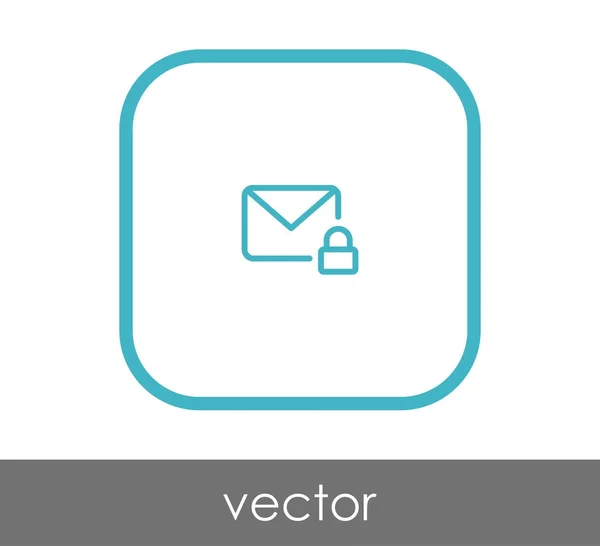 Sicheres E-Mail-Symbol — Stockvektor
