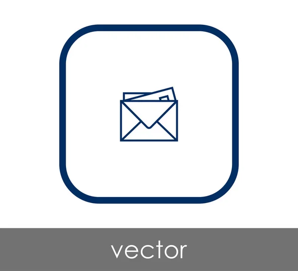 Envelope Icon Web Design Applications — Stock Vector