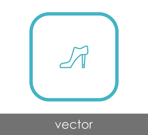 Значок на высоком каблуке — стоковый вектор