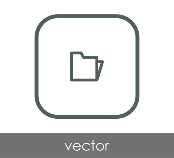 Icono de carpeta — Vector de stock