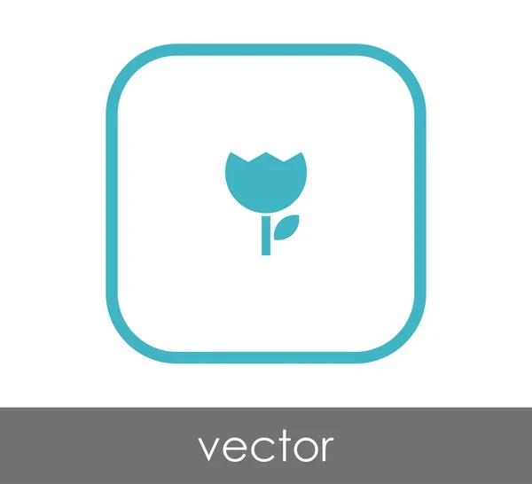 Icono web flor — Vector de stock