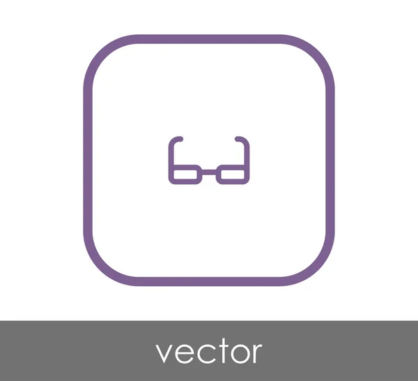 Anteojos Icono Vector Ilustración — Vector de stock