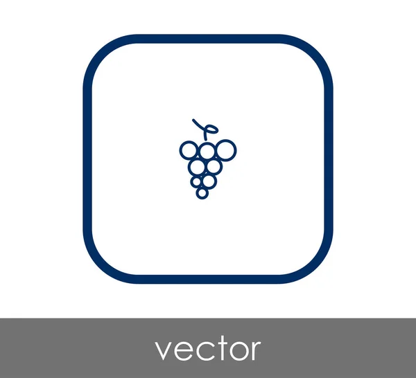 Vektor Illustration Design des Traubensymbols — Stockvektor