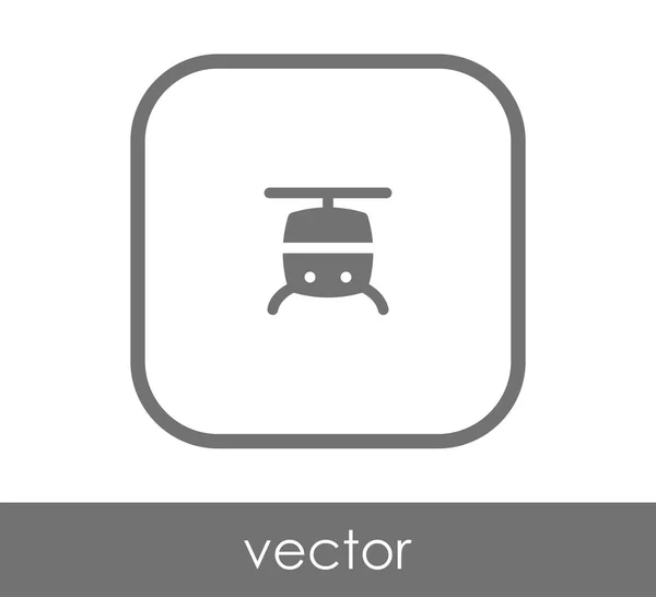 Ícone web helicóptero — Vetor de Stock