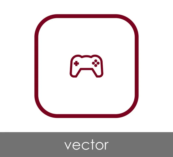 Joystick icono plano — Vector de stock