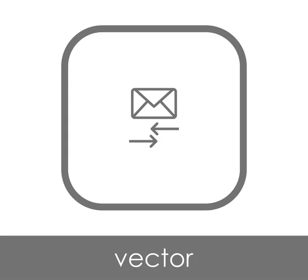 Email icône réponse — Image vectorielle