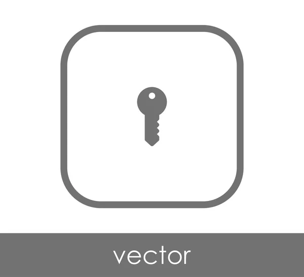 家の鍵のアイコン ベクトル イラスト — ストックベクタ