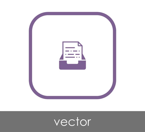 Vektor Illustration Design des Archivsymbols — Stockvektor