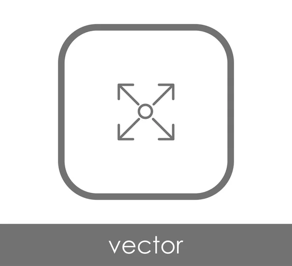 Pictogram op het volledige scherm — Stockvector