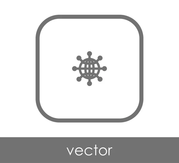 Diseño Ilustración Vectorial Globe Icono — Vector de stock