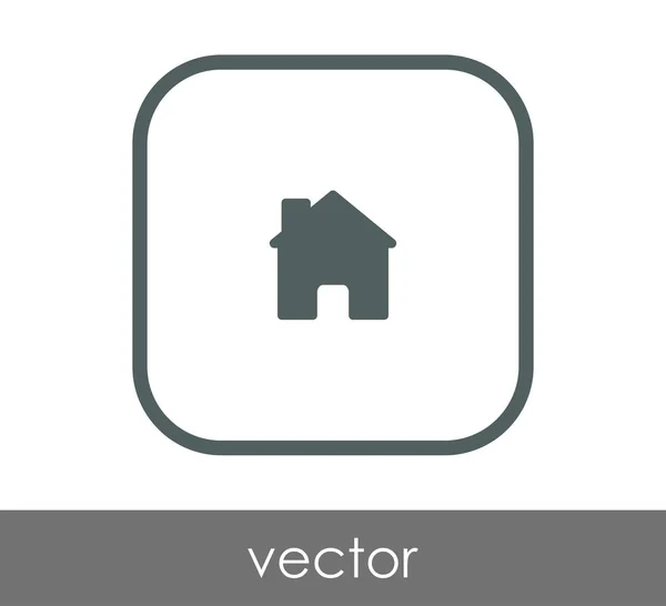 Ícone web Home — Vetor de Stock